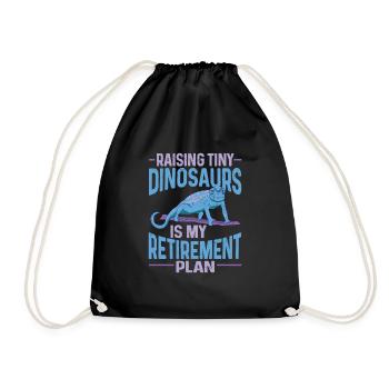 Herpétologiste des reptiles lézards caméléons - Sac de sport léger - noir - Devant
