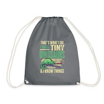 Herpétologiste des reptiles lézards caméléons - Sac de sport léger - gris - Devant