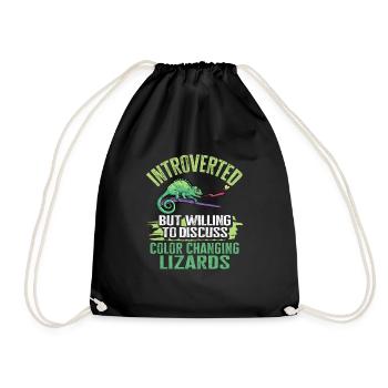 Herpétologiste des reptiles lézards caméléons - Sac de sport léger - noir - Devant