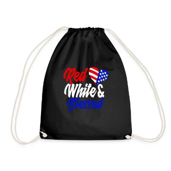 Amérique États-Unis Américain Américain - Sac de sport léger - noir - Devant