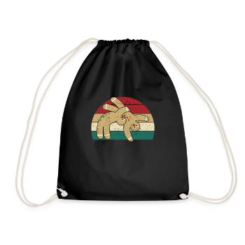 Gingerbread Man Cookie Christmas Funny Fight - Drawstring Bag - black - Front