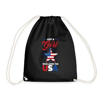 Amérique États-Unis Américain Américain - Sac de sport léger - noir - Devant