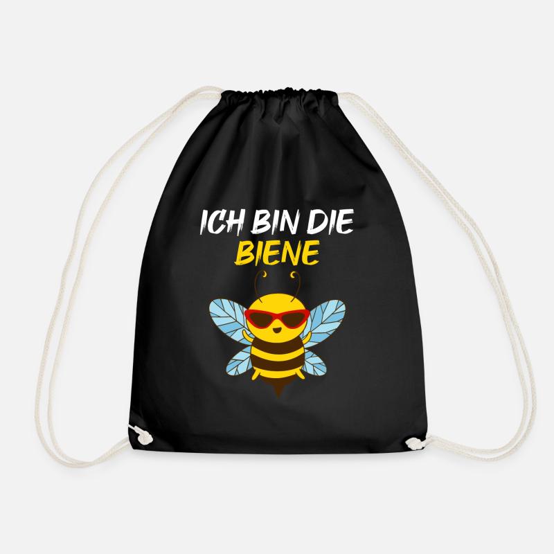 Ich Bin Die Biene Lustiger Name Sabine Vorname - Turnbeutel - Schwarz