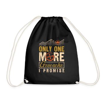 Geocaching Geocacher Cadeau - Sac de sport léger - noir - Devant