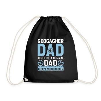 Geocaching Geocacher Cadeau - Sac de sport léger - noir - Devant