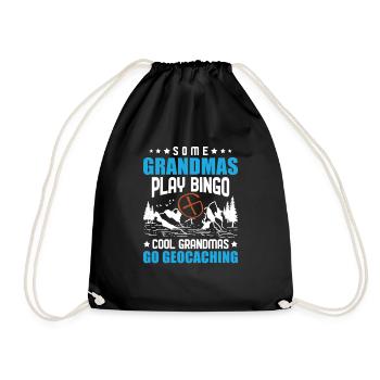 Geocaching Geocacher Cadeau - Sac de sport léger - noir - Devant
