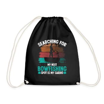 Bowfisher Bowfishing Spot Bowhunter Fisherman - Turnbeutel - Schwarz - Vorne