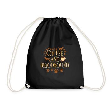 Café et Bloodhound - Sac de sport léger - noir - Devant