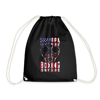 Boxe Grand-père est mon nom La boxe est mon jeu - Boxi - Sac de sport léger - noir - Devant