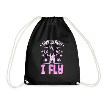 This is how I fly cheer girl - Turnbeutel - Schwarz - Vorne