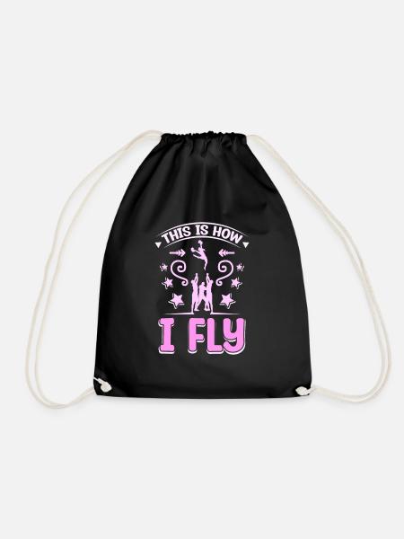 This is how I fly cheer girl - Turnbeutel - Schwarz