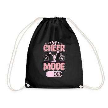 Cheerleader Cheer mode on - Turnbeutel - Schwarz - Vorne