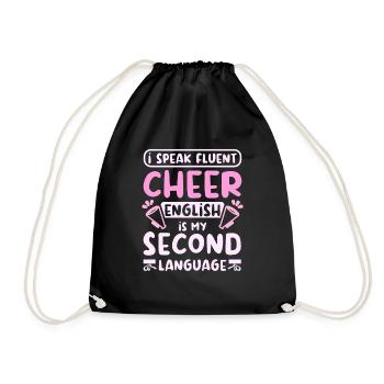 I speak fluent cheer - Turnbeutel - Schwarz - Vorne