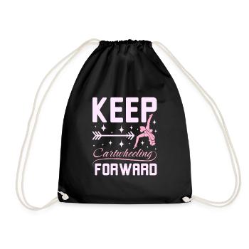 Keep catwheelig forward - Turnbeutel - Schwarz - Vorne