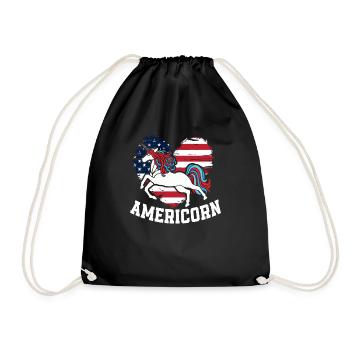Amérique États-Unis Américain Américain - Sac de sport léger - noir - Devant