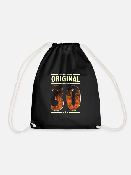 30ster Geburtstag 30 Jahre Lustiger Spruch zum 30. - Turnbeutel - Schwarz