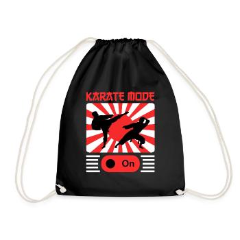 Karate Black Belt Gi Uniform - Turnbeutel - Schwarz - Vorne