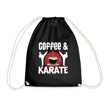 Karate Black Belt Gi Uniform - Turnbeutel - Schwarz - Vorne