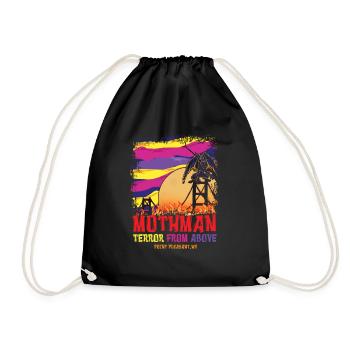 Virginia Mothman The Moth Man Cryptid Halloween - Drawstring Bag - black - Front