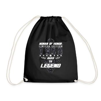 Femme d’honneur Anniversaire 1998 Cadeau de camouflage - Sac de sport léger - noir - Devant