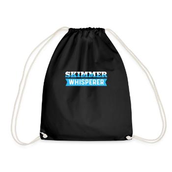 Écumeur-chuchoteur. Nettoyeur de piscine. Pool Guy - Sac de sport léger - noir - Devant