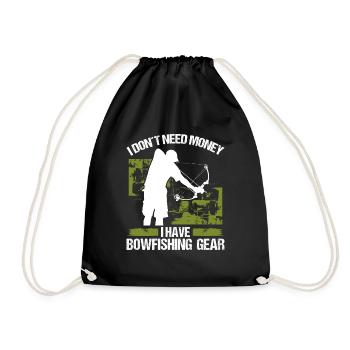 Bowfisher Je n’ai pas besoin de Money Bowhunter BowfishingBo - Sac de sport léger - noir - Devant