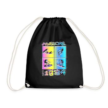 Génial depuis 1984. Wakeboard Lifestyle - Sac de sport léger - noir - Devant