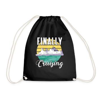 Croisière Croisière Vacances Mer - Sac de sport léger - noir - Devant