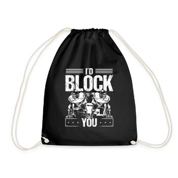 O-Lineman Pass Block Garde gauche Tacle droit - Sac de sport léger - noir - Devant