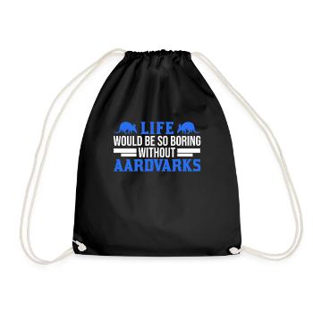 Erdferkel Geschenk Aardvark - Sac de sport léger - noir - Devant