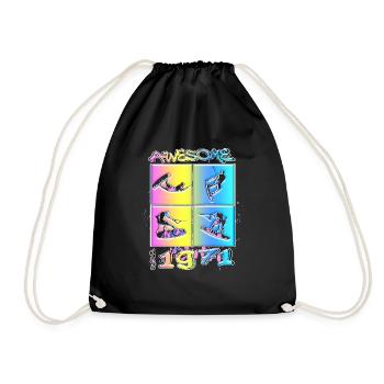 Génial depuis 1971. Wakeboard Lifestyle - Sac de sport léger - noir - Devant
