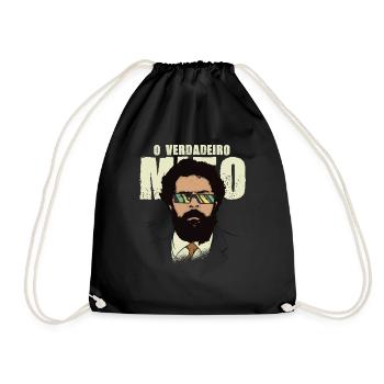 Lula 2022 Verdadeiro Mito - Drawstring Bag - black - Front