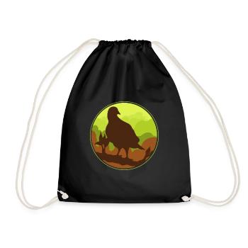 Parrot Kakadu Bird Rainforest Gift Macaw Animal - Drawstring Bag - black - Front