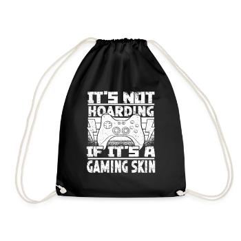 Gamer Gamer Gaming Console Video Games - Drawstring Bag - black - Front