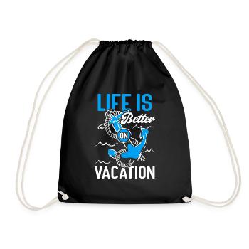 Croisière Croisière Vacances Mer - Sac de sport léger - noir - Devant