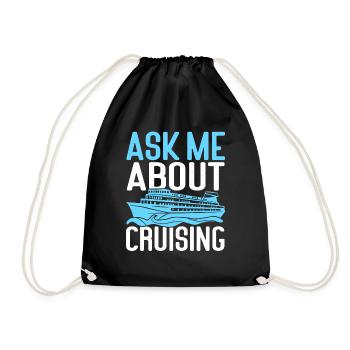 Croisière Croisière Vacances Mer - Sac de sport léger - noir - Devant