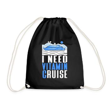 Croisière Croisière Vacances Mer - Sac de sport léger - noir - Devant