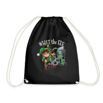 Christmas Humor - Men Women Funny Christmas 2022 - Drawstring Bag - black - Front