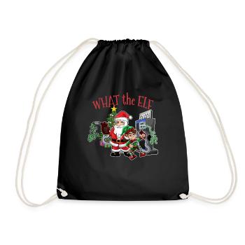 Christmas Expensive Gas - What The Elf Christmas 2 - Drawstring Bag - black - Front
