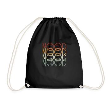 Fall Baseball Mood - Drawstring Bag - black - Front