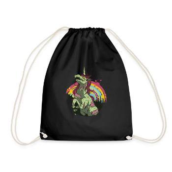 Zombie Licorne Costume d’Halloween Zombie Licorne - Sac de sport léger - noir - Devant