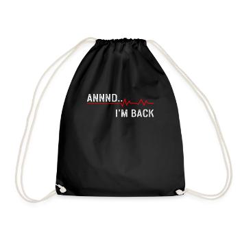 Cadeau de chirurgie à cœur ouvert - Sac de sport léger - noir - Devant