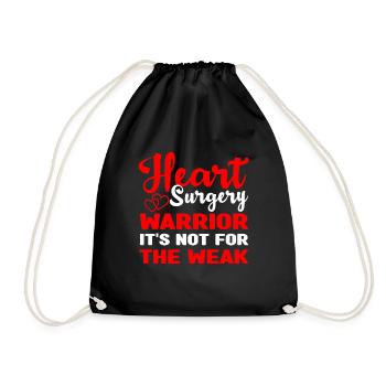 Cadeau de chirurgie à cœur ouvert - Sac de sport léger - noir - Devant