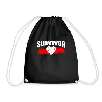 Cadeau de chirurgie à cœur ouvert - Sac de sport léger - noir - Devant