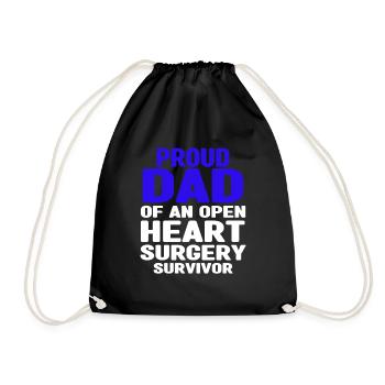 Cadeau de chirurgie à cœur ouvert - Sac de sport léger - noir - Devant