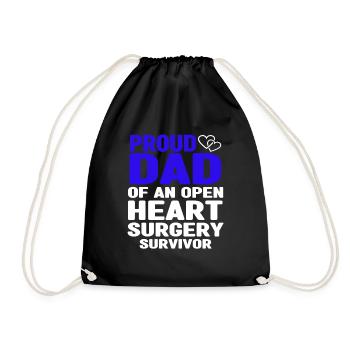 Cadeau de chirurgie à cœur ouvert - Sac de sport léger - noir - Devant