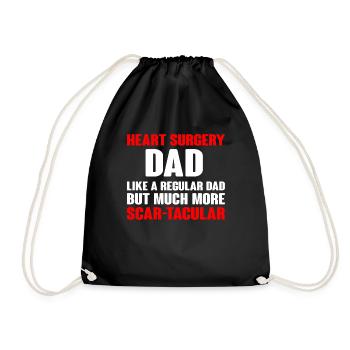 Cadeau de chirurgie à cœur ouvert - Sac de sport léger - noir - Devant
