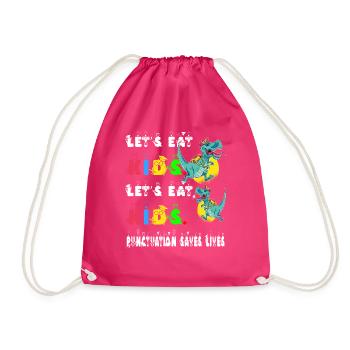 Grammatik Englischlehrer Englisch Sprache Lernen - Turnbeutel - Fuchsia - Vorne