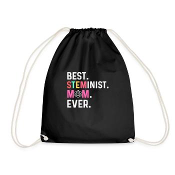 Beste Steminist-mutter Aller Zeiten. Steminist - Turnbeutel - Schwarz - Vorne