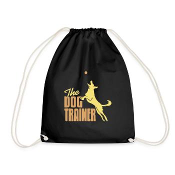 Retro The DOG Trainer Awesome Dog Trainer Designs - Turnbeutel - Schwarz - Vorne